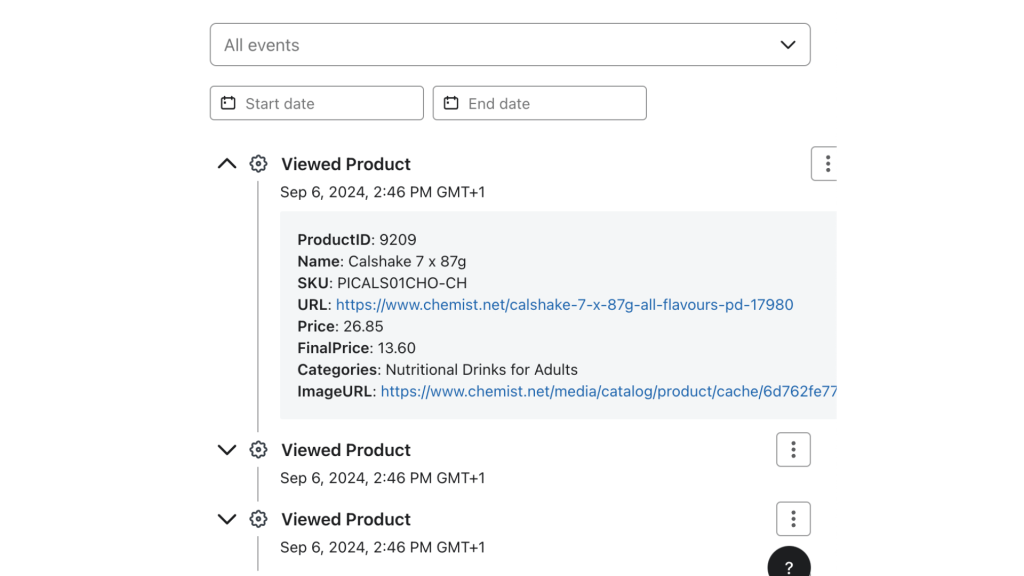 How to measure a prospective customer's recently viewed product for email marketing