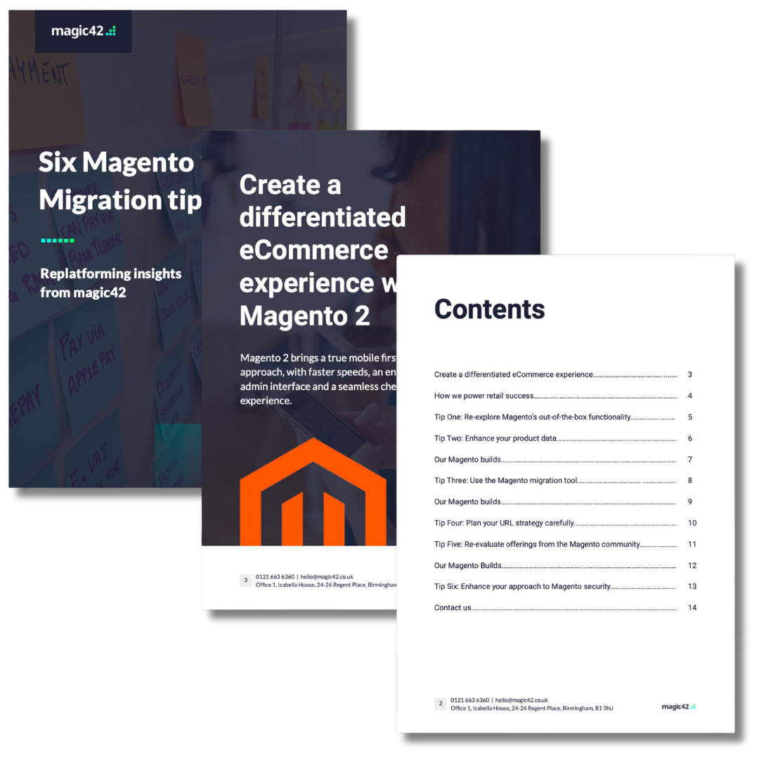 Download your guide on six Magento 1 to Magento 2 migration tips